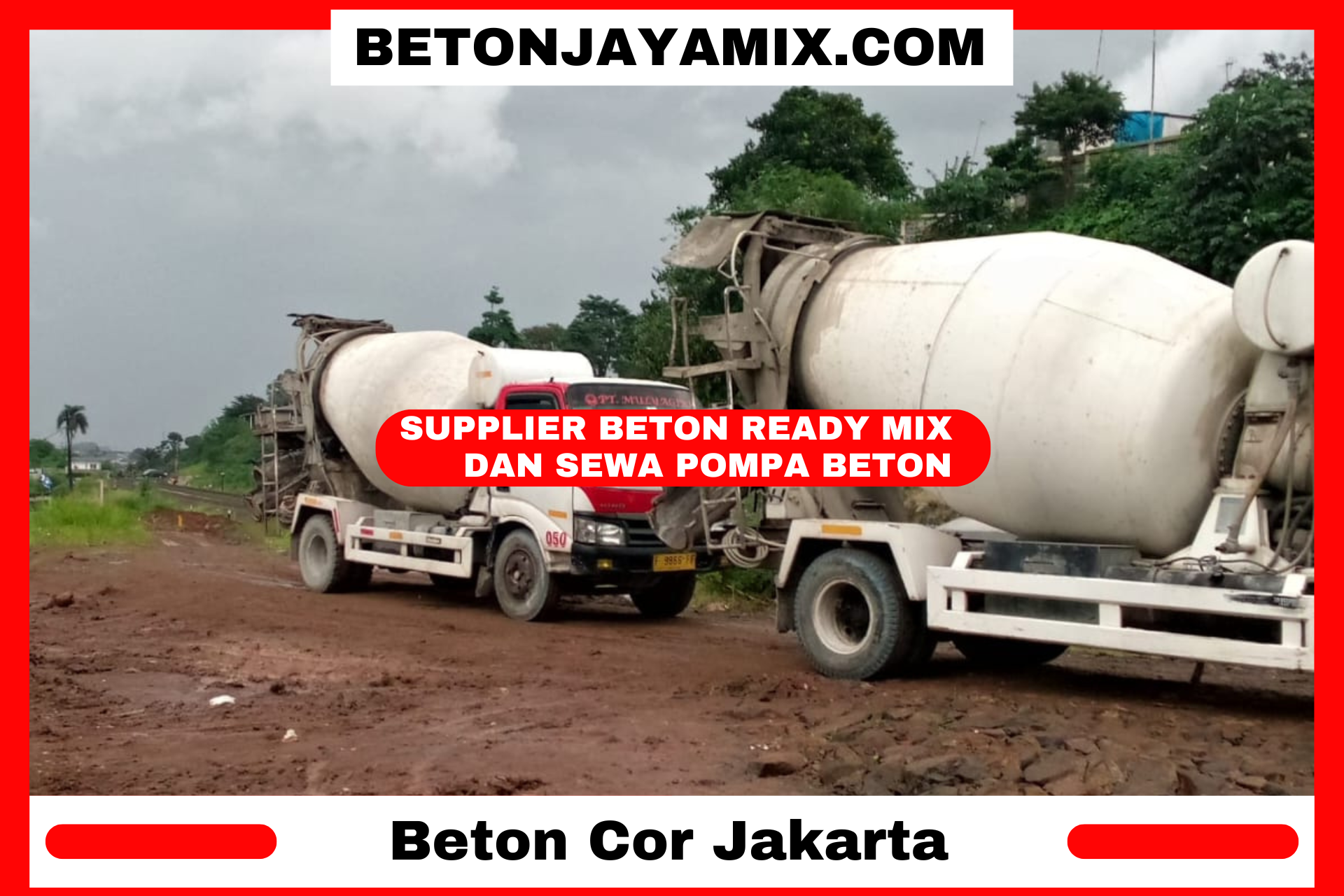 Beton Cor Readymix Jakarta Per m3 Kubik Batching Plant Terdekat