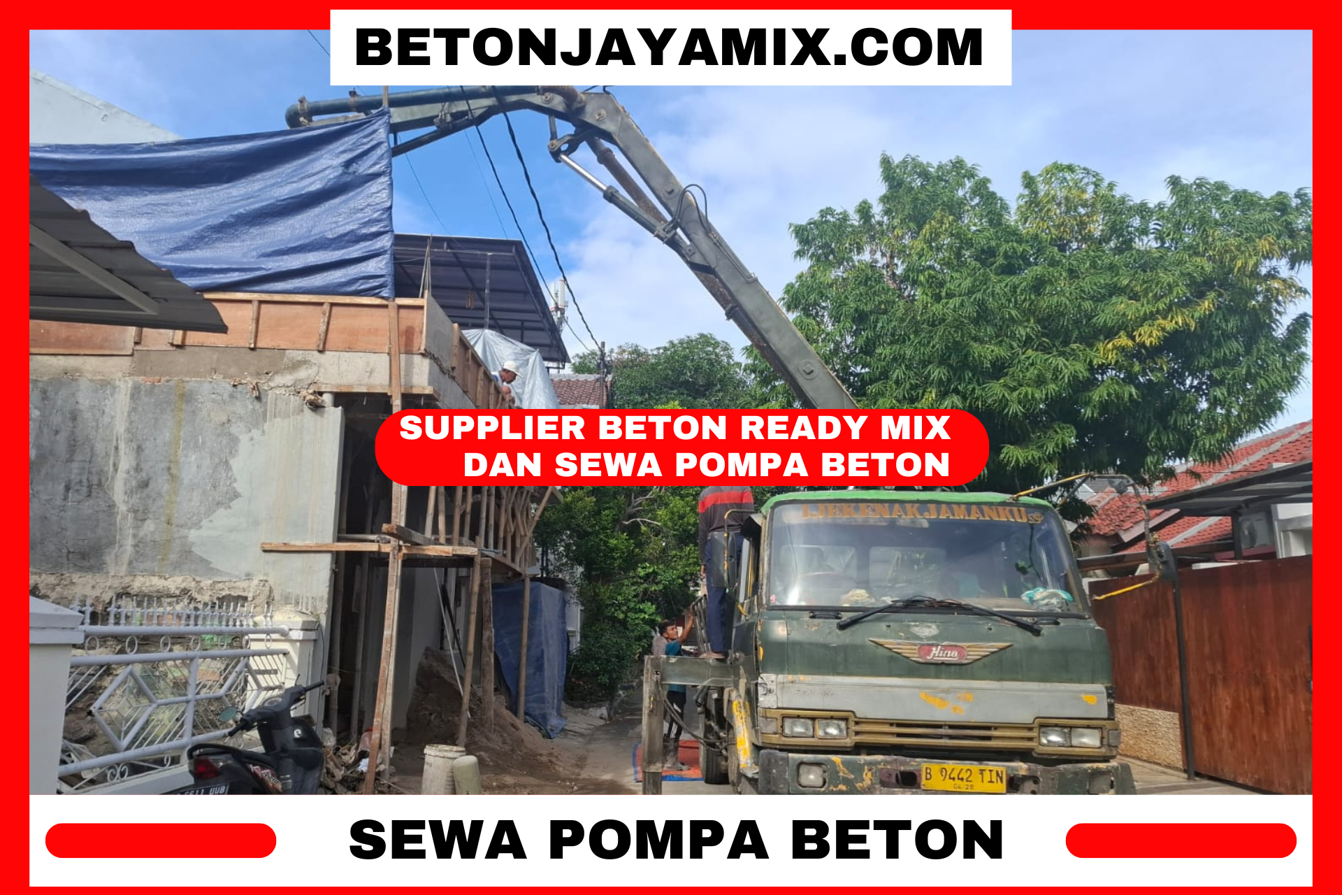 Sewa Pompa Beton Jabodetabek Murah 2025